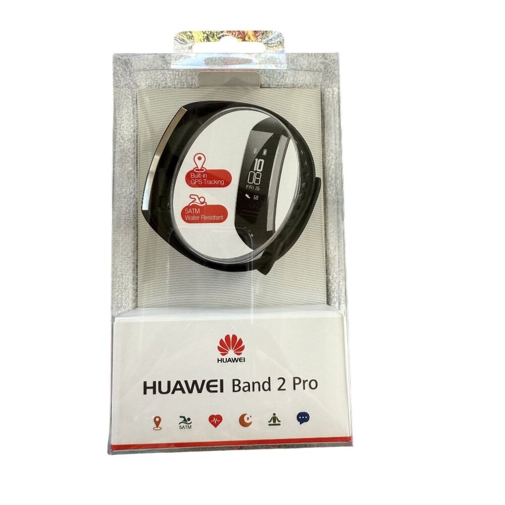 Huawei Band 2 Pro Fitness Tracker With Built-In GPS Black Wristband Unopened